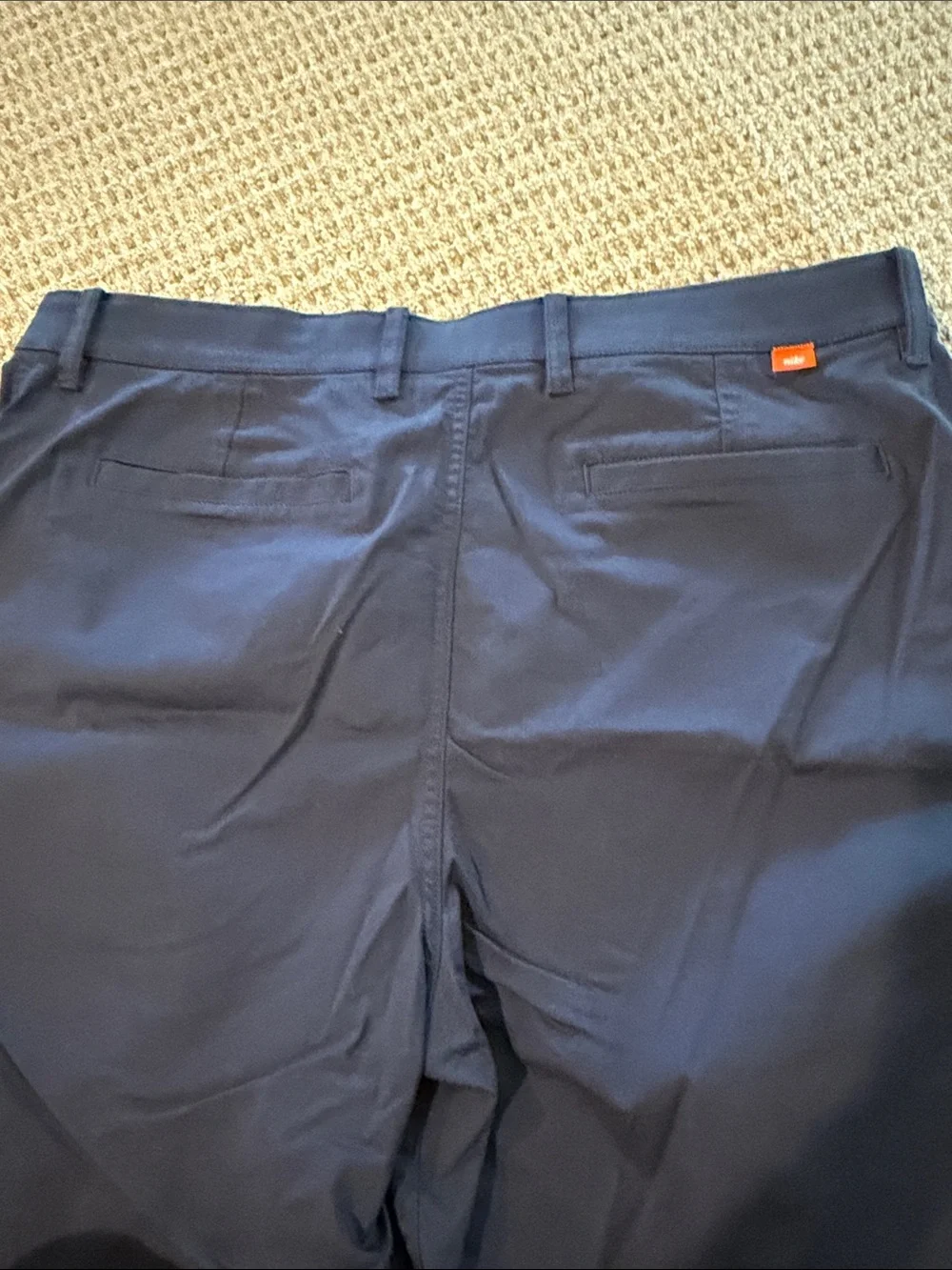 Nike Men's Navy Flat-Front Performance Shorts
